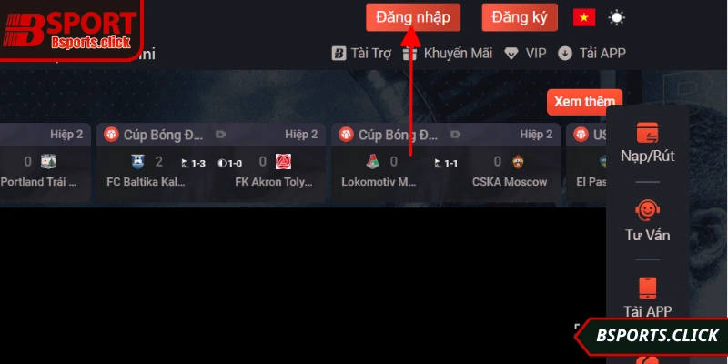 Đăng nhập Bsport mỗi ngày trải nghiệm tiện ích 